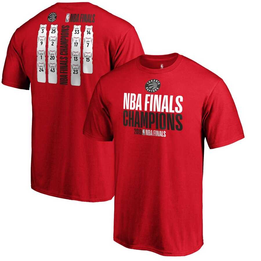 Toronto Raptors Fanatics Branded 2019 NBA Finals Champions Team Ambition Roster T Shirt Red,We sell and wholesale Toronto Raptors Fanatics Branded 2019 NBA Finals Champions Team Ambition Roster T Shirt Red on line form chian!